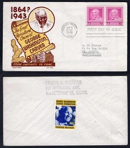 USA 1948 FDC Cover. George Washington Carver. Boll Cachet. Cinderella - Picture 1 of 3