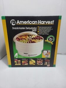 American Harvest Snackmaster Food Dehydrator 2400 New Open Box 4 Trays