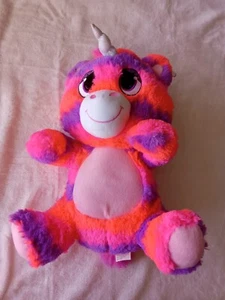 New Peek A Boo Unicorn Plush, Pink/Purple/Orange, 17" - Picture 1 of 10