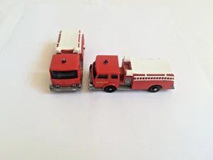 2x (Set) - Serie Matchbox (Lesney) - n. 29 Fire Pumper Truck Denver - senza scatola originale - Foto 1 di 11