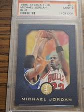 Michael Jordan 1995 Skybox E-El Blue card#10  psa 9
