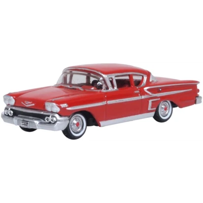 OXFORD DIECAST Oxford 87CIS58003 Chevrolet Impala Sports Coupe Rio Red 1958 1/87