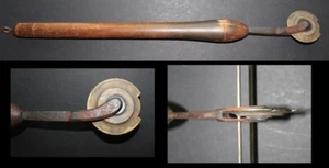 Vergoldeisen ROLLE 19. Jh. mit sehr großem Griff Bronze Einband Vergoldung Binder #138 - Bild 1 von 1