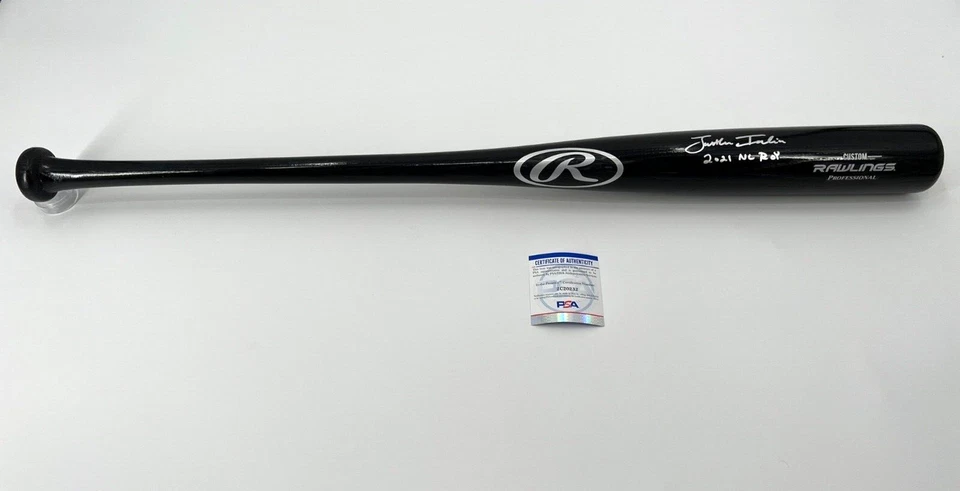 JONATHAN INDIA CINCINNATI REDS SIGNED RAWLINGS BASEBALL BAT PSA COA ROY INSC - Image 1 of 4