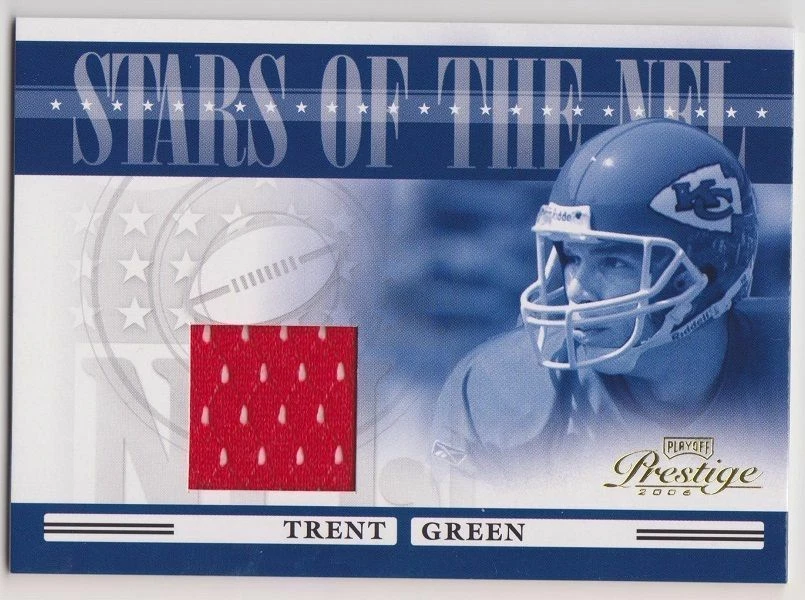 2006 Playoff Prestige Trent Green Stars of the NFL Chiefs Jersey NFL-29 - Image 1 of 1
