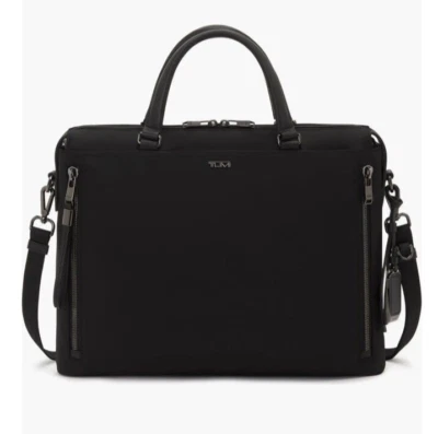 NWT Tumi Voyageur Kendallville Briefcase Bag $495 Black/Gunmetal - Image 1 of 4