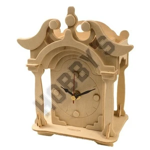 Reloj de estante: conjunto de artesanías de madera kit de reloj de construcción de madera - Imagen 1 de 1