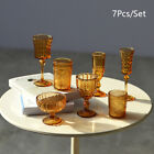 7Pcs 1 6 Dollhouse Miniature Water Cup Wine Glass Champagne Glass Kitchen Decor