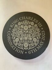 King Charles III Coronation Memorabilia Souvenir Lovely Keepsake Slate Coaster