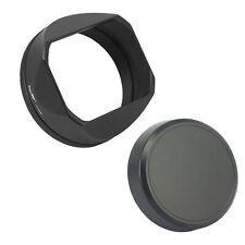 Haoge Lens Hood Black with 49mm Adapter+cap for Fuji X100VI X100V X100F X100T