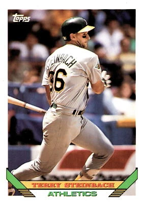 1993 Topps #18 Terry Steinbach - Image 1 of 2