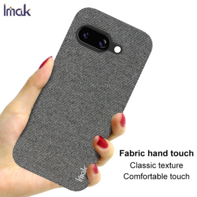 IMAK For Google Pixel 9a, Luxury Texture Matte Fabric Touch Cloth Case Cover - Image 1 of 4