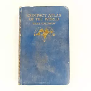 Compact Atlas of the World by John Bartholomew (1943, Hardcover) First Edition - Picture 1 of 12