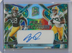 2022 Spectra #FSA-AJD AJ Dillon -Full Spectrum Auto 1/8 -Packers - Picture 1 of 2
