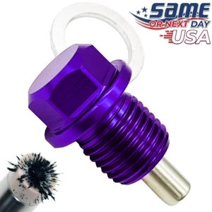 PURPLE M14 x 1.5 MAGNETIC Oil Drain Plug HONDA ACURA MITSUBISHI - FAST USA SHIP - Bild 1 von 6