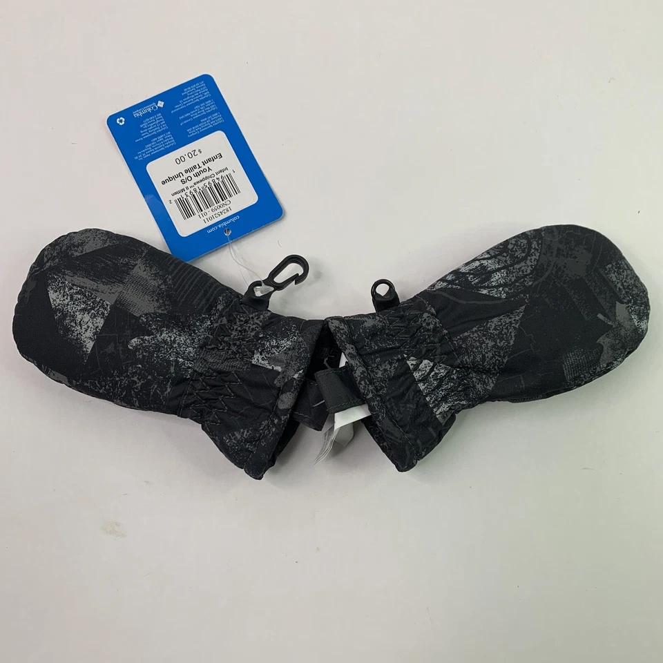 Columbia Infant Black Chippewa II Mitten w/ Side Zipper One Size Insulated NWT - Image 1 of 4