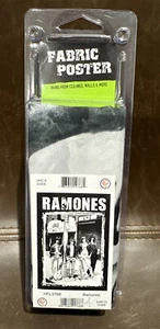 Ramones Band Flag Tapestry Wall Fabric Poster Concert  40"x 30" NOS Rare - Picture 1 of 2