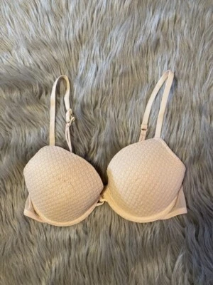 Sujetador Camiseta Xhilaration Mujer Talla 34C Rosa Encaje Fino Acolchado Con Aros Foto 1 de 4