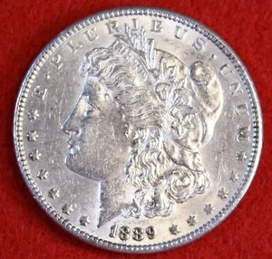 1889-P Morgan Liberty Dollar 90 % Silber hochwertige Münze MG549 - Bild 1 von 2