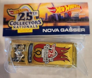 Coche de bingo Hot Wheels Nationals Convention 2025 Nova Gasser dorado metálico +-120 - Imagen 1 de 2