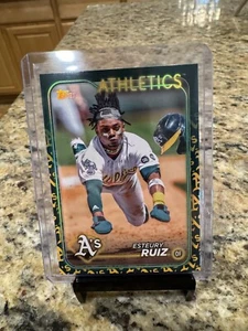2024 Topps Series 1 Team Color Variation Esteury Ruiz #21 Oakland Athletics🔥🔥 - Picture 1 of 2