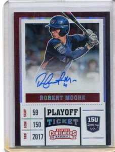 2017 Contenders Elite Extra 15U USA Team Playoff Ticket Robert Moore Auto 10/15 - Picture 1 of 1