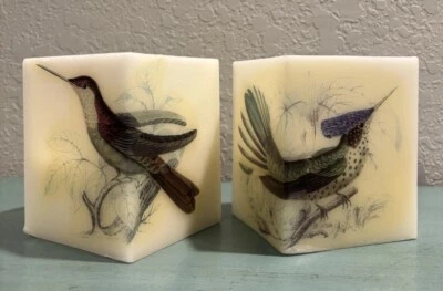 Rare Two's Company Citronella Lantern Candles Birds Of A Feather 36 Hrs Set Of 2 - Image 1 of 4