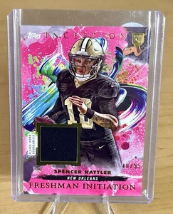 🚨2024 Topps Inception SPENCER RATTLER Freshman Initiation #FI-18 Magenta /99🏈 - Picture 1 of 3
