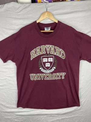 Винтажная мужская футболка Harvard University очень большой размер XL фиолетовая футболка Lee сделано в США - Изображение 1 из 4