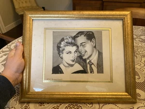 Schönes Gemälde von I Love Lucy und Ricky signiert P. J. Johnstone Must See! - Bild 1 von 10