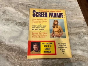 1968 SCREEN PARADE MAGAZINE FAYE DUNAWAY COVER William Shatner, Raymond Burr - Bild 1 von 5