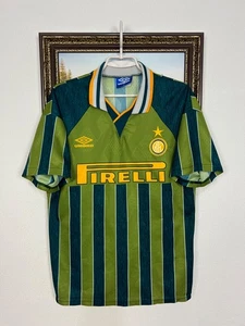 Inter Milan Away football shirt 1995 Soccer Umbro Maglia Mens Jersey Trikot Sz M - Picture 1 of 15