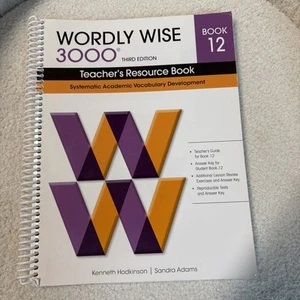 Wordly Wise 3000 Book 12 Teachers Resource Book 3rd Edition Homeschool - Picture 1 of 6