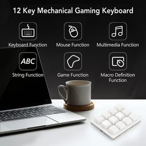 12 Taste Mechanical Gaming -Tastatur Programmierbare Makrotastatur Red Switch - Bild 1 von 22