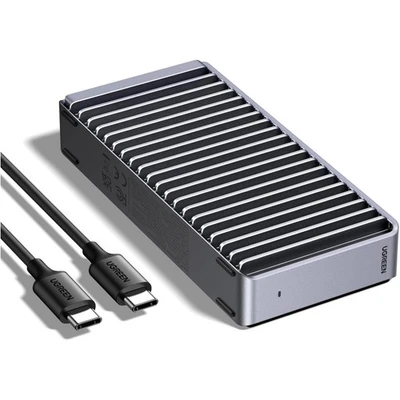 M2 SSD Gehäuse 40Gbps NVMe Thunderbolt 4 USB-C Aluminium kompatibel Mac Book - Bild 1 von 4
