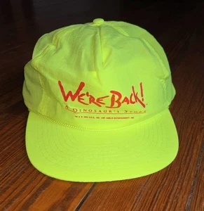 VINTAGE 1993 WE'RE BACK A DINOSAUR'S STORY MOVIE PROMO HAT AMBLIN SPIELBERG FILM - Picture 1 of 4