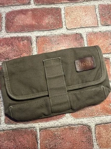 JEEP Registration Owners Manual Pouch Case Holder Army Green Canvas - Pouch ONLY - Picture 1 of 4