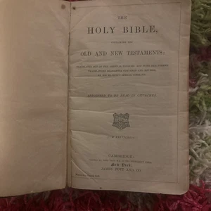 1902 Commemorative King James Bible of Crowning of Edward VII - Imagen 1 de 6