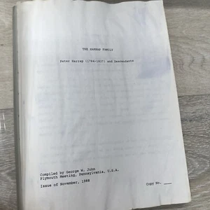 The Harrap Family - History Of Descendants 1784-1837 - Family Tree - Picture 1 of 9