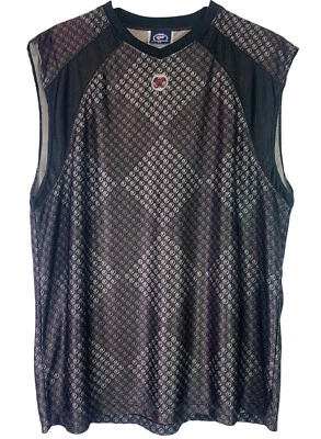 Jersey negro geométrico sin mangas Protege talla L Foto 1 de 4