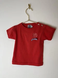 Vintage Red Girls Tony Baby Bow Shirt 6 - Picture 1 of 8