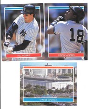 1990 Hottest Rookies Stickers - NEW YORK YANKEES Team Set