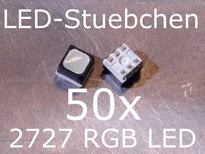 50x 2727 RGB black diffused SMD LED 3-Chip - Bild 1 von 6