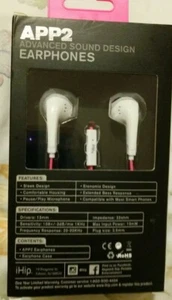 IHIP WIRELESS APP2 EARPHONES WITH IN-LINE MIC AND CASE  - Picture 1 of 2