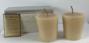 TWO Ralph Lauren OPERA Votive Candles 4.6 Oz Vanilla, Florals, Wood & Spices - Picture 1 of 8