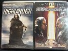 Lot Highlander 1&2 des deux films (DVD, bilingue) ultra rare encore scellé OOP