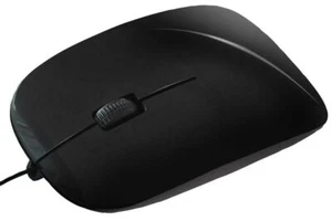 INFAPOWER - Wired Optical Mouse, Black - Picture 1 of 2