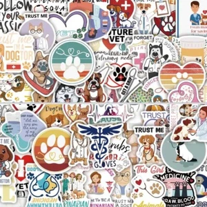 VET Vinyl Stickers [B]Future VETERINARIAN Animal Doctor DOG CAT~WATERPROOF Decal - Picture 1 of 9