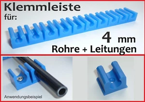 KLEMMHALTER Halterung für 4 mm Kunststoffleitung Metallrohr Kuniver Modellbau - Bild 1 von 1