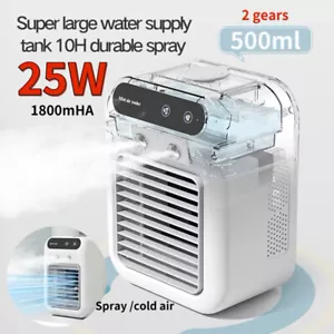 Portable Air Conditioner 2 Speeds Personal Evaporative Air Cooler Fan Mini AC - Picture 1 of 13